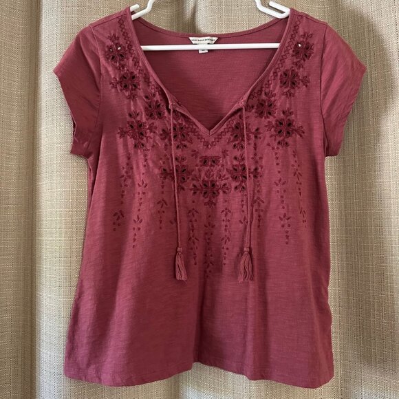 AE Eyelet Cap Sleeve Top - Picture 1 of 4